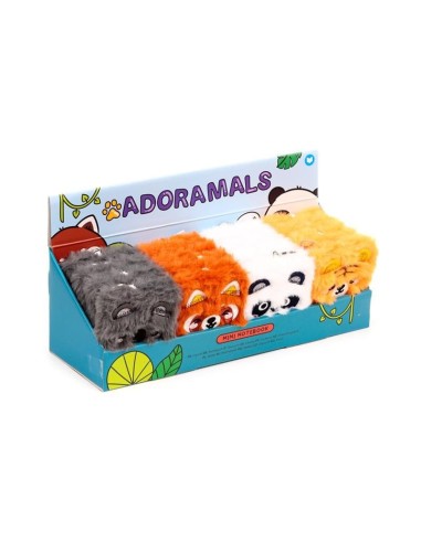 KAWAII - Adoramals Sauvages - Mini Notebook Pelucheux A7 