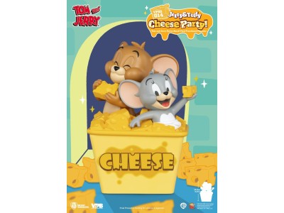 TOM & JERRY - "Jerry & Tuffy Cheese Party" - Tirelire 23.4cm 