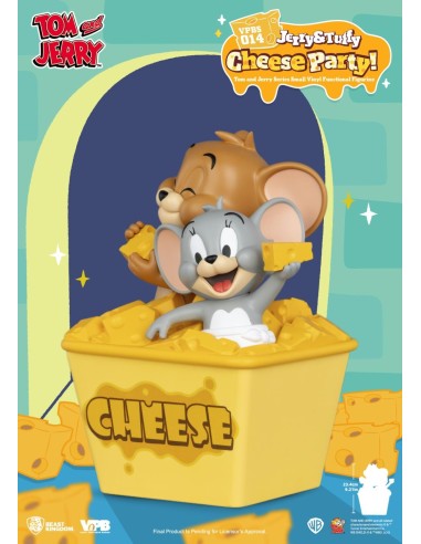 TOM & JERRY - "Jerry & Tuffy Cheese Party" - Tirelire 23.4cm 