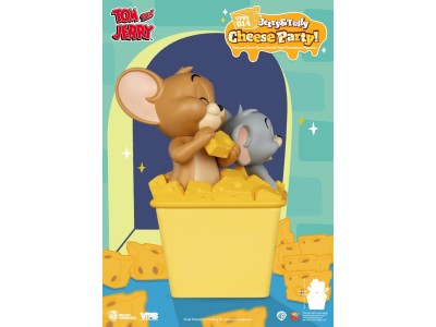 TOM & JERRY - "Jerry & Tuffy Cheese Party" - Tirelire 23.4cm 