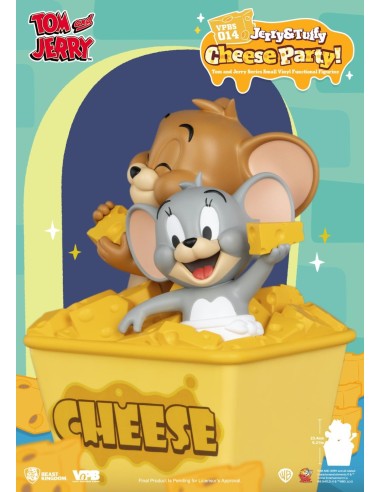 TOM & JERRY - "Jerry & Tuffy Cheese Party" - Tirelire 23.4cm 