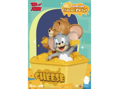 TOM & JERRY - "Jerry & Tuffy Cheese Party" - Tirelire 23.4cm 