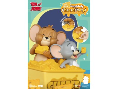 TOM & JERRY - "Jerry & Tuffy Cheese Party" - Tirelire 23.4cm 
