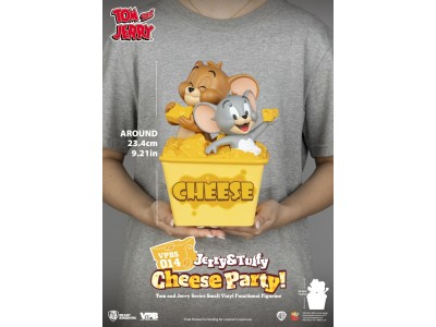 TOM & JERRY - "Jerry & Tuffy Cheese Party" - Tirelire 23.4cm 