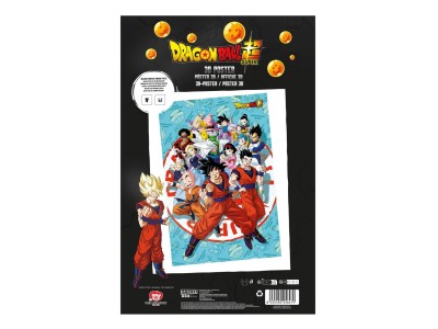 DRAGON BALL SUPER - Univers - Poster 3D - 58x38cm 