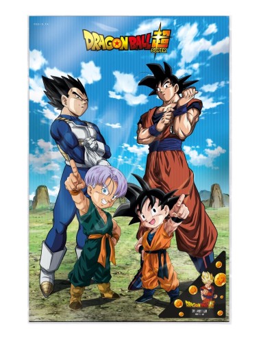 DRAGON BALL SUPER - Famille - Poster 3D - 58x38cm 