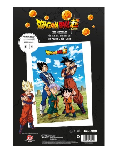DRAGON BALL SUPER - Famille - Poster 3D - 58x38cm 