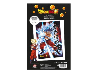 DRAGON BALL SUPER - Goku le Survivant - Poster 3D - 58x38cm 