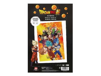 DRAGON BALL SUPER - Survivants - Poster 3D - 58x38cm 