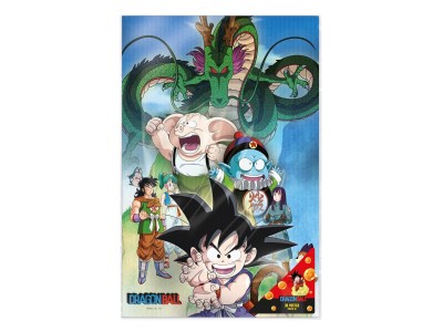 DRAGON BALL - Shenron & Héros - Poster 3D - 58x38cm 