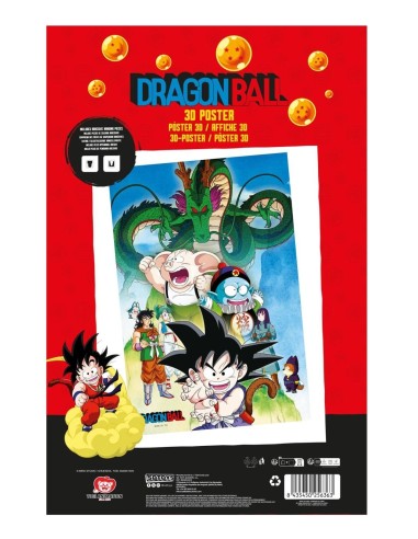DRAGON BALL - Shenron & Héros - Poster 3D - 58x38cm 
