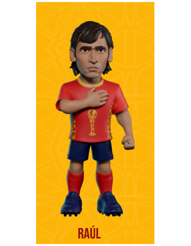 ESPAGNE - Raul - Figurine Minix Coupe du Monde des Légendes 12cm 