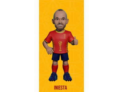 ESPAGNE - Iniesta - Figurine Minix Coupe du Monde des Légendes 12cm 