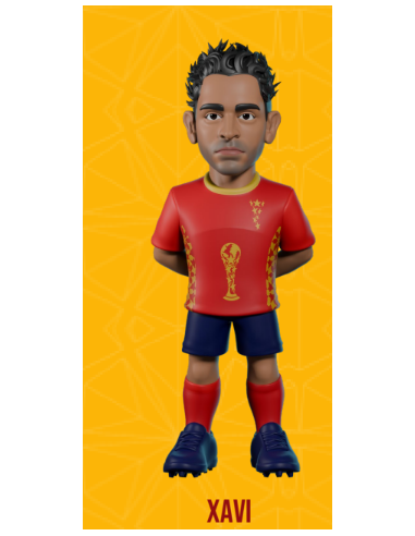 ESPAGNE - Xavi - Figurine Minix Coupe du Monde des Légendes 12cm 