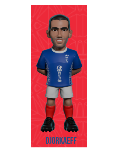 FRANCE - Djorkaeff - Figurine Minix Coupe du Monde des Légendes 12cm 