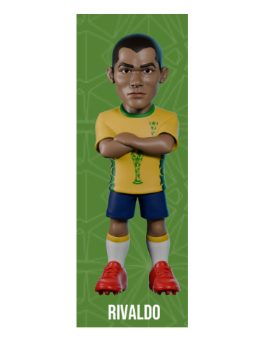 BRESIL - Rivaldo - Figurine Minix Coupe du Monde des Légendes 12cm 