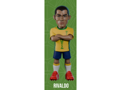 BRESIL - Rivaldo - Figurine Minix Coupe du Monde des Légendes 12cm 