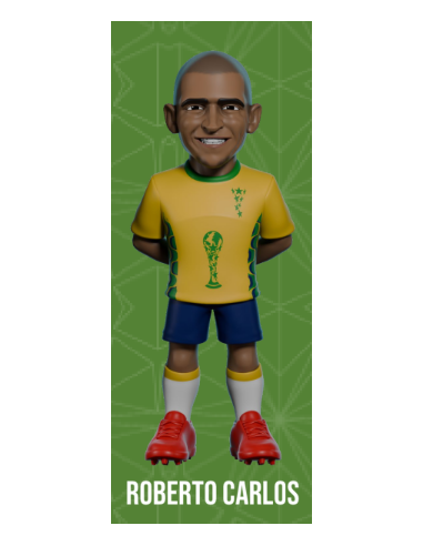 BRESIL - Roberto Carlos - Fig. Minix Coupe du Monde des Légendes 12cm 