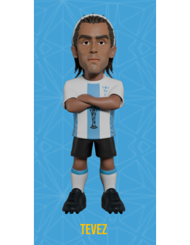 ARGENTINE - Tevez - Figurine Minix Coupe du Monde des Légendes 12cm 