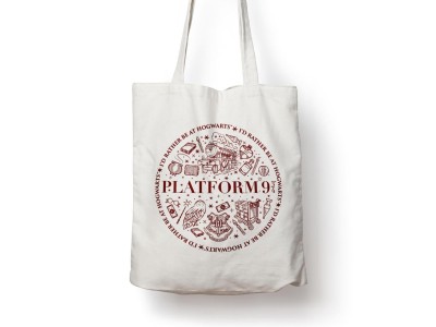 HARRY POTTER - Plateforme 9 3/4 - Tote Bag - 36x42cm 