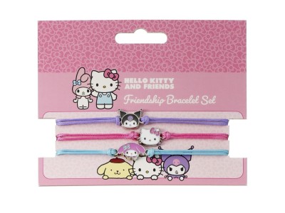 HELLO KITTY & Friends - Set de 3 Bracelets de l'Amitité 