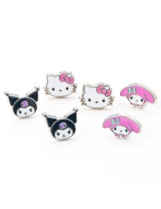 HELLO KITTY & Friends - Set de 3 Pairs de Clous d'Oreilles 
