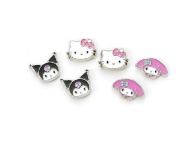 HELLO KITTY & Friends - Set de 3 Pairs de Clous d'Oreilles 