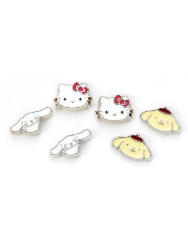 HELLO KITTY & Friends - Set de 3 Pairs de Clous d'Oreilles 
