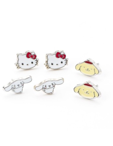 HELLO KITTY & Friends - Set de 3 Pairs de Clous d'Oreilles 