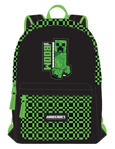 MINECRAFT - Boom - Sac à Dos 1 Comp. + poche '42x30x18cm' 