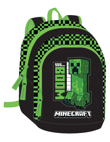MINECRAFT - Boom - Sac à Dos 2 Compartiments  '38x28x16cm' 