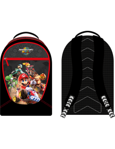 MARIO KART WORLD - Sac à Dos 3 Compartiments  '32x45x18cm'  2