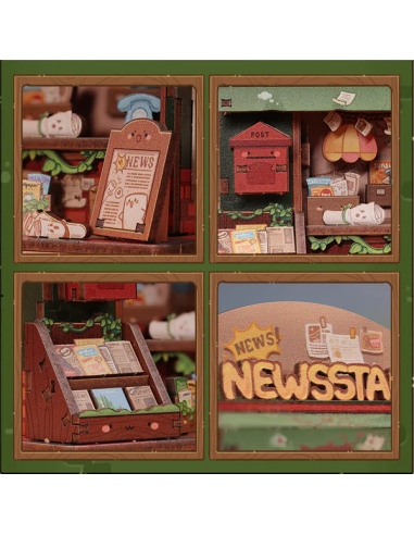 TALEBOX CORNER - Mini House Kit - Kioske à Journaux - 50pc 