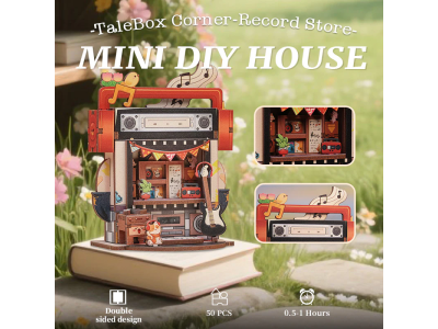 TALEBOX CORNER - Mini House Kit - Magasin de Disques - 52pc 