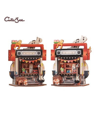 TALEBOX CORNER - Mini House Kit - Magasin de Disques - 52pc 