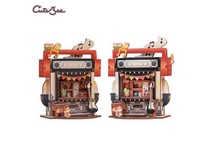 TALEBOX CORNER - Mini House Kit - Magasin de Disques - 52pc 