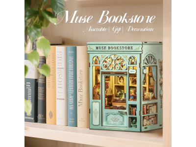 BOOK NOOK KIT - DIY- Librairie Muse - 201pc + LED Light 