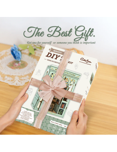BOOK NOOK KIT - DIY- Librairie Muse - 201pc + LED Light 