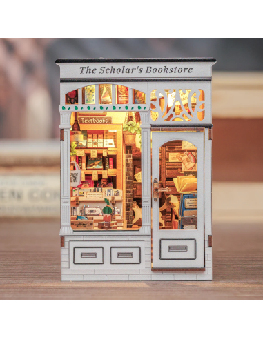 BOOK NOOK KIT - DIY- Librairie Scolaire - 168pc + Eclairage LED 