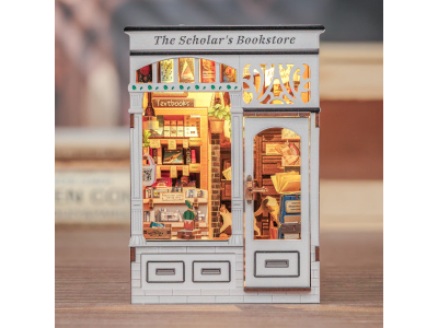 BOOK NOOK KIT - DIY- Librairie Scolaire - 168pc + Eclairage LED 