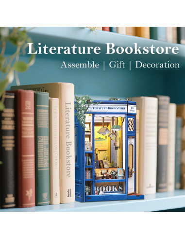 BOOK NOOK KIT - DIY- Librairie Littéraire - 186pc + Eclairage LED 