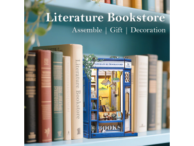 BOOK NOOK KIT - DIY- Librairie Littéraire - 186pc + Eclairage LED 