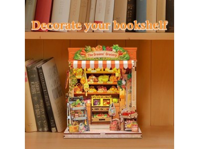 MINIATURE HOUSE - DIY- L'Epicerie Verte - 301pc + Eclairage LED 