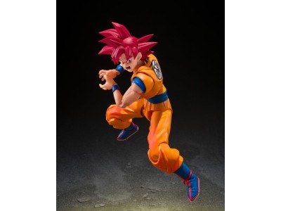 DRAGON BALL SUPER - SSG Son Goku "God Aura" - Fig. S.H. Figuarts 15cm 