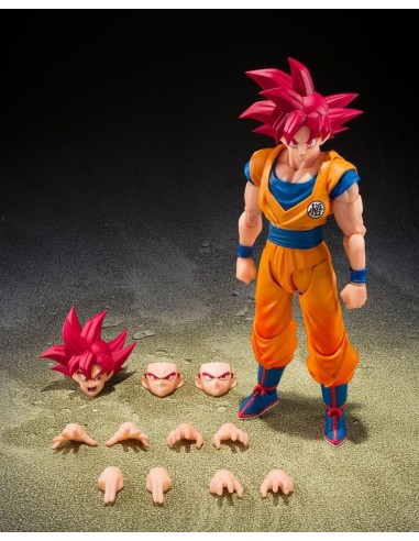 DRAGON BALL SUPER - SSG Son Goku "God Aura" - Fig. S.H. Figuarts 15cm 