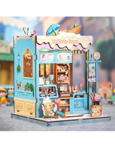 MINIATURE HOUSE - DIY- Glacier Bella - 225pc + Eclairage LED 