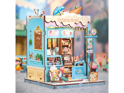 MINIATURE HOUSE - DIY- Glacier Bella - 225pc + Eclairage LED 