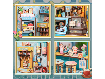 MINIATURE HOUSE - DIY- Glacier Bella - 225pc + Eclairage LED 