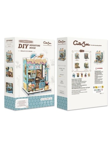 MINIATURE HOUSE - DIY- Glacier Bella - 225pc + Eclairage LED 