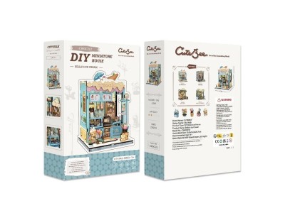 MINIATURE HOUSE - DIY- Glacier Bella - 225pc + Eclairage LED 